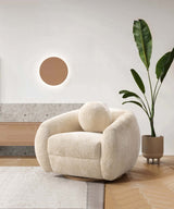 Tribeca Accent Chair in Cream by Manhattan Comfort at Eve Furniture