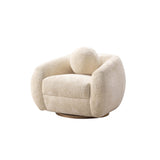 Tribeca Accent Chair in Cream by Manhattan Comfort at Eve Furniture