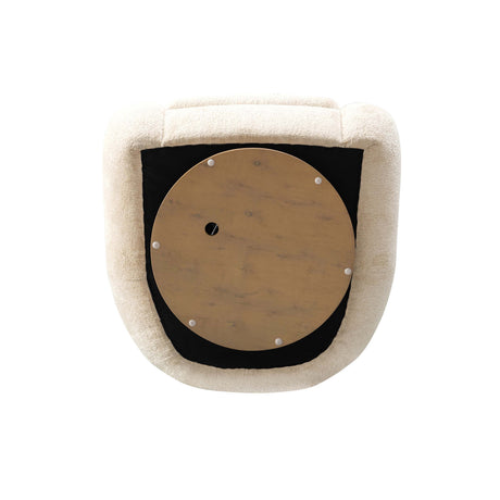 Tribeca Accent Chair in Cream by Manhattan Comfort at Eve Furniture
