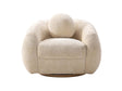 Tribeca Accent Chair in Cream by Manhattan Comfort at Eve Furniture