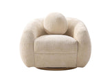 Tribeca Accent Chair in Cream by Manhattan Comfort at Eve Furniture