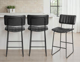 Tribeca Black 30″ Commercial Grade Bar Stool by Steve Silver at Eve Furniture
