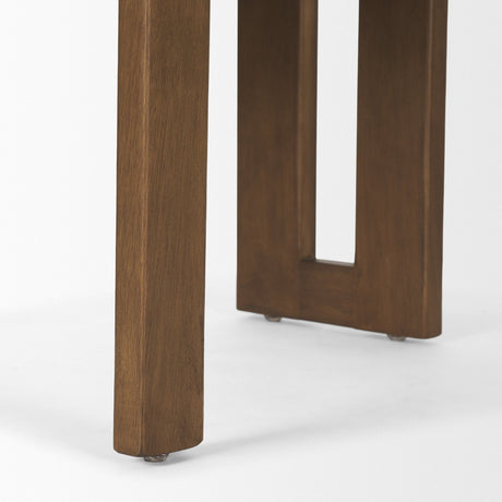 Tribeca Curve Open Back Cream and Dark Brown Tripod Frame Dining Chair by Mercana at Eve Furniture