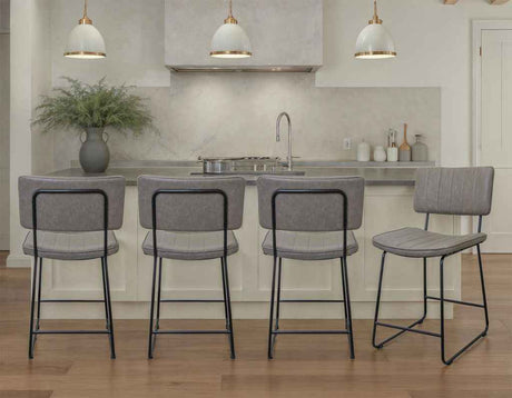 Tribeca Gray 24″ Commercial Grade Counter Stool by Steve Silver at Eve Furniture