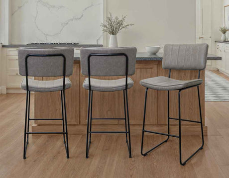 Tribeca Gray 30″ Commercial Grade Bar Stool by Steve Silver at Eve Furniture