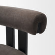 Tribeca Open Back 36.5in Seat Counter Stool | Charcoal Fabric w/ Wood by Mercana at Eve Furniture
