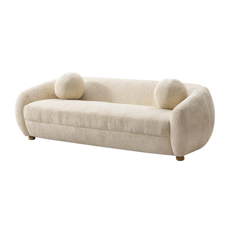 Tribeca Sofa and Accent Chair in Cream (set of 2) by Manhattan Comfort at Eve Furniture