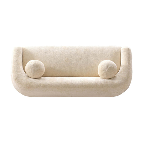 Tribeca Sofa and Accent Chair in Cream (set of 2) by Manhattan Comfort at Eve Furniture
