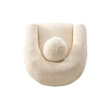 Tribeca Sofa and Accent Chair in Cream (set of 2) by Manhattan Comfort at Eve Furniture