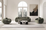 Tribeca Sofa and Accent Chairs in Olive Green (set of 3) by Manhattan Comfort at Eve Furniture
