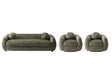 Tribeca Sofa and Accent Chairs in Olive Green (set of 3) by Manhattan Comfort at Eve Furniture