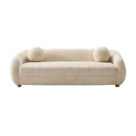 Tribeca Sofa in Cream by Manhattan Comfort at Eve Furniture