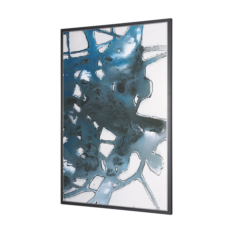 Tributary I by Mercana Studio a Hand Embellished Textured Framed Canvas by Mercana at Eve Furniture