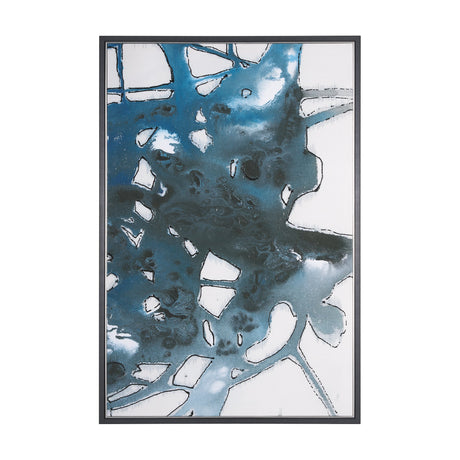 Tributary I by Mercana Studio a Hand Embellished Textured Framed Canvas by Mercana at Eve Furniture