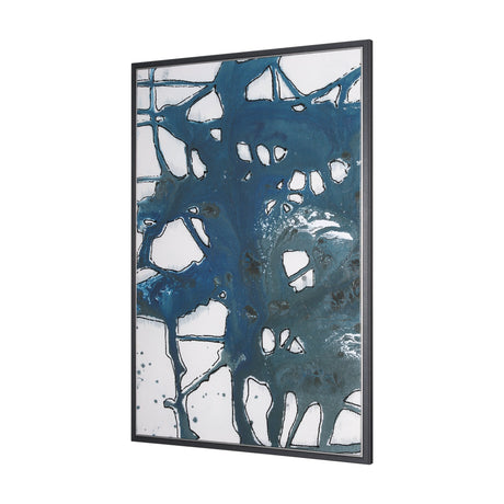 Tributary II by Mercana Studio a Hand Embellished Textured Framed Canvas by Mercana at Eve Furniture