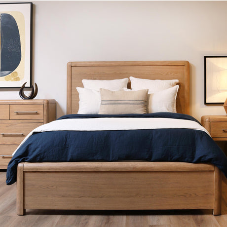 Tricia Bed, Natural by Dovetail at Eve Furniture