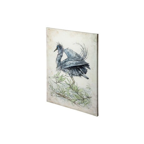 Tricolored Heron by Mercana Studio a Hand Embellished Textured Canvas by Mercana at Eve Furniture