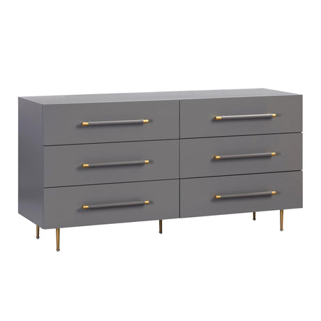 Trident 6 Drawer Dresser by TOV Furniture at Eve Furniture