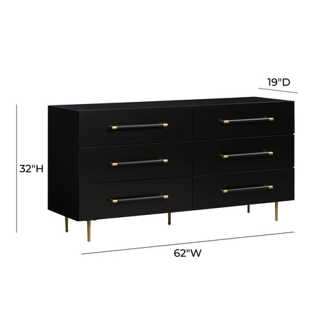 Trident 6 Drawer Dresser by TOV Furniture at Eve Furniture