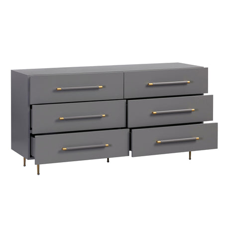 Trident 6 Drawer Dresser by TOV Furniture at Eve Furniture