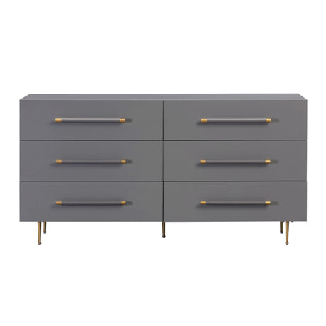 Trident 6 Drawer Dresser by TOV Furniture at Eve Furniture