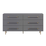 Trident 6 Drawer Dresser by TOV Furniture at Eve Furniture