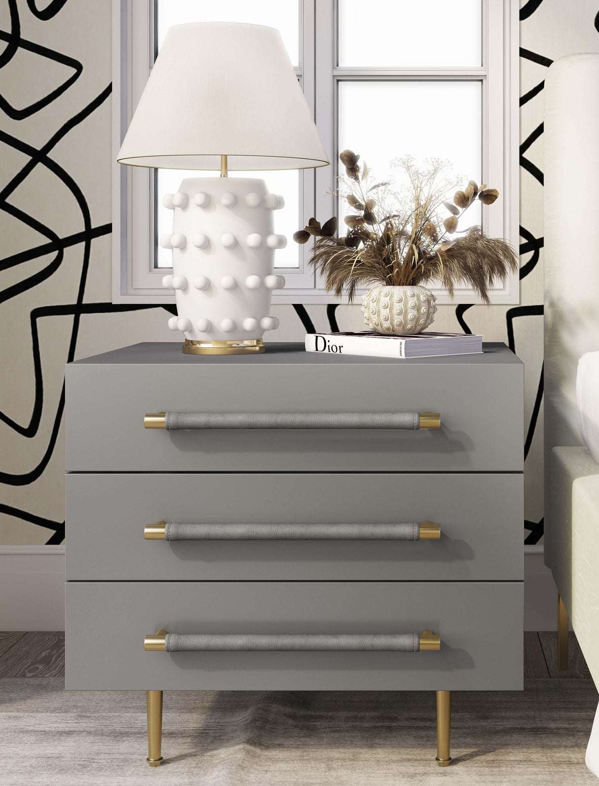 Trident Nightstand by TOV Furniture at Eve Furniture