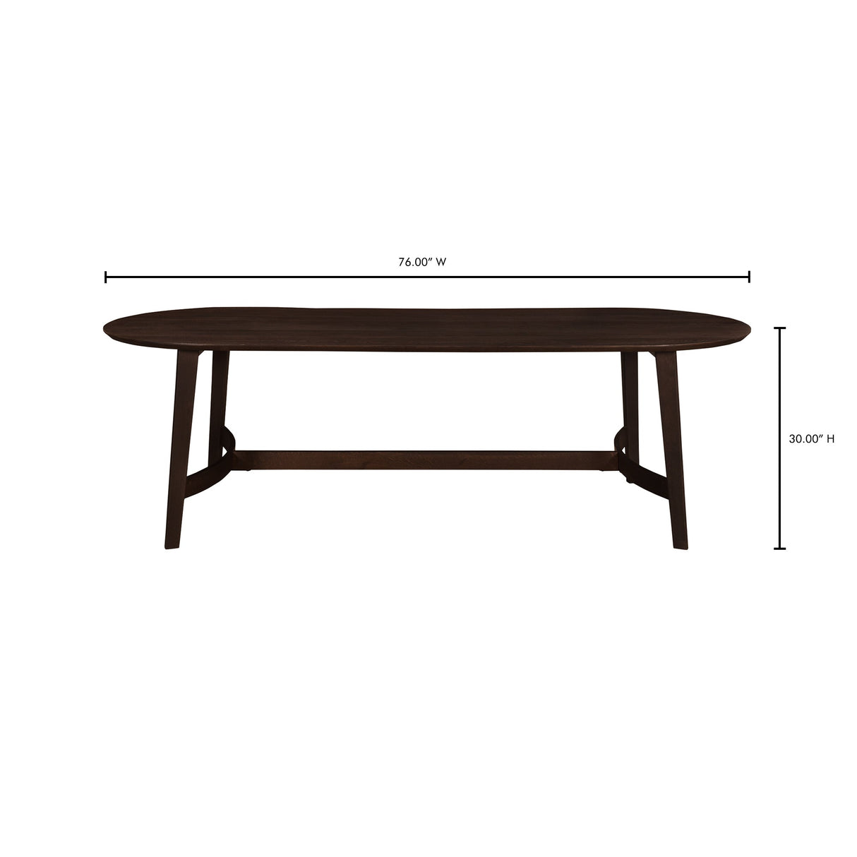 Trie Brown Small Dining Table by MOES at Eve Furniture