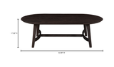 Trie Coffee Table Dark Brown by Moe's Home at Eve Furniture