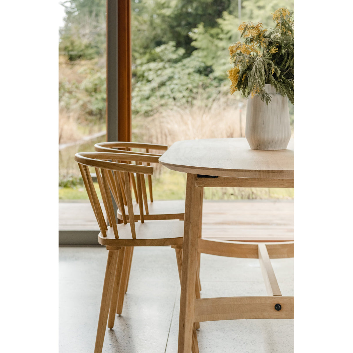 Trie Natural Small Dining Table by Moe's Home at Eve Furniture