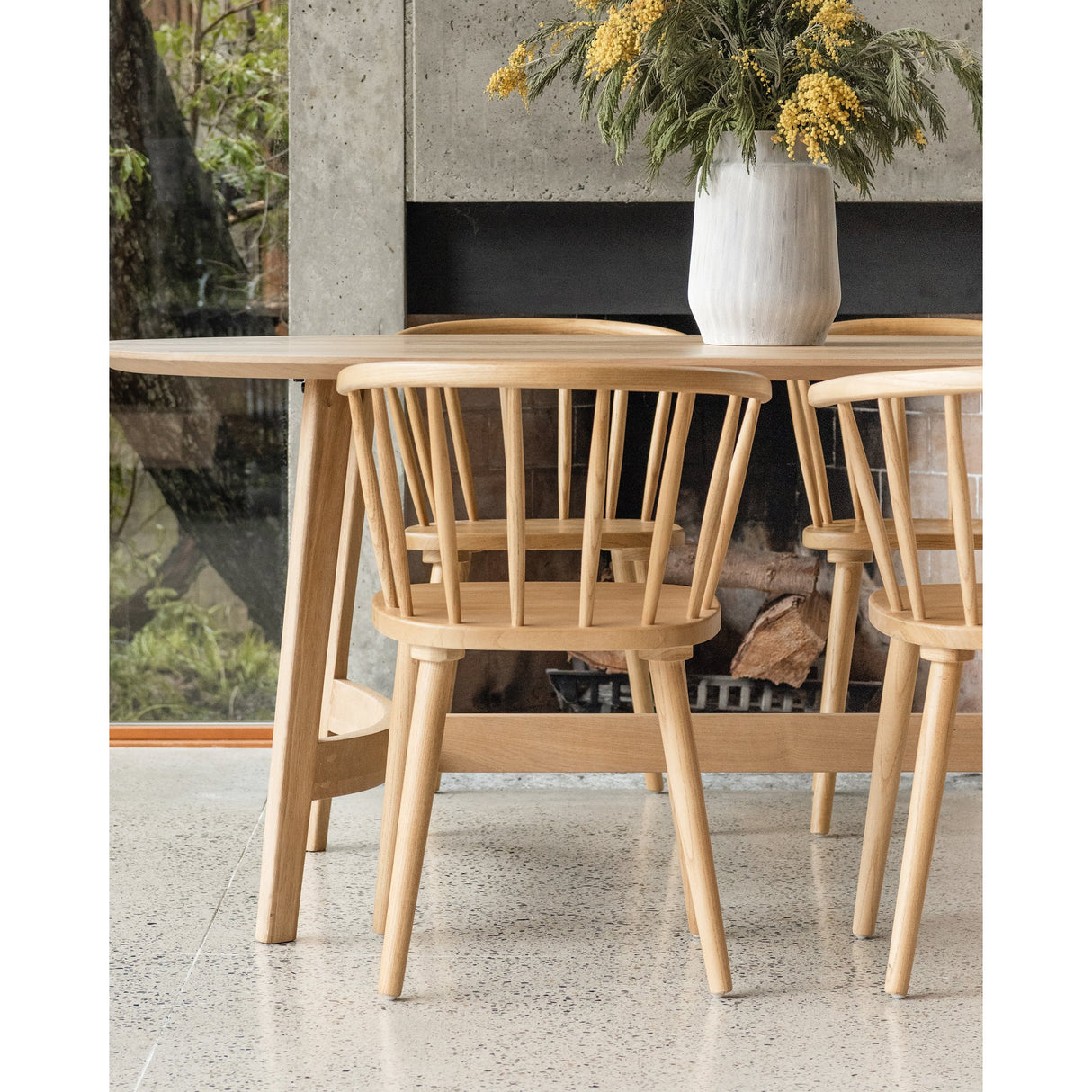 Trie Natural Small Dining Table by Moe's Home at Eve Furniture