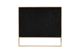 Trillium 3 Piece - Sofa, Loveseat and Armchair Set in Black and Gold by Manhattan Comfort at Eve Furniture