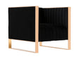 Trillium Accent Chair in Black and Gold by Manhattan Comfort at Eve Furniture