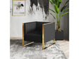 Trillium Accent Chair in Black and Gold (set of 2) by Manhattan Comfort at Eve Furniture