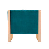 Trillium Accent Chair in Teal and Gold by Manhattan Comfort at Eve Furniture