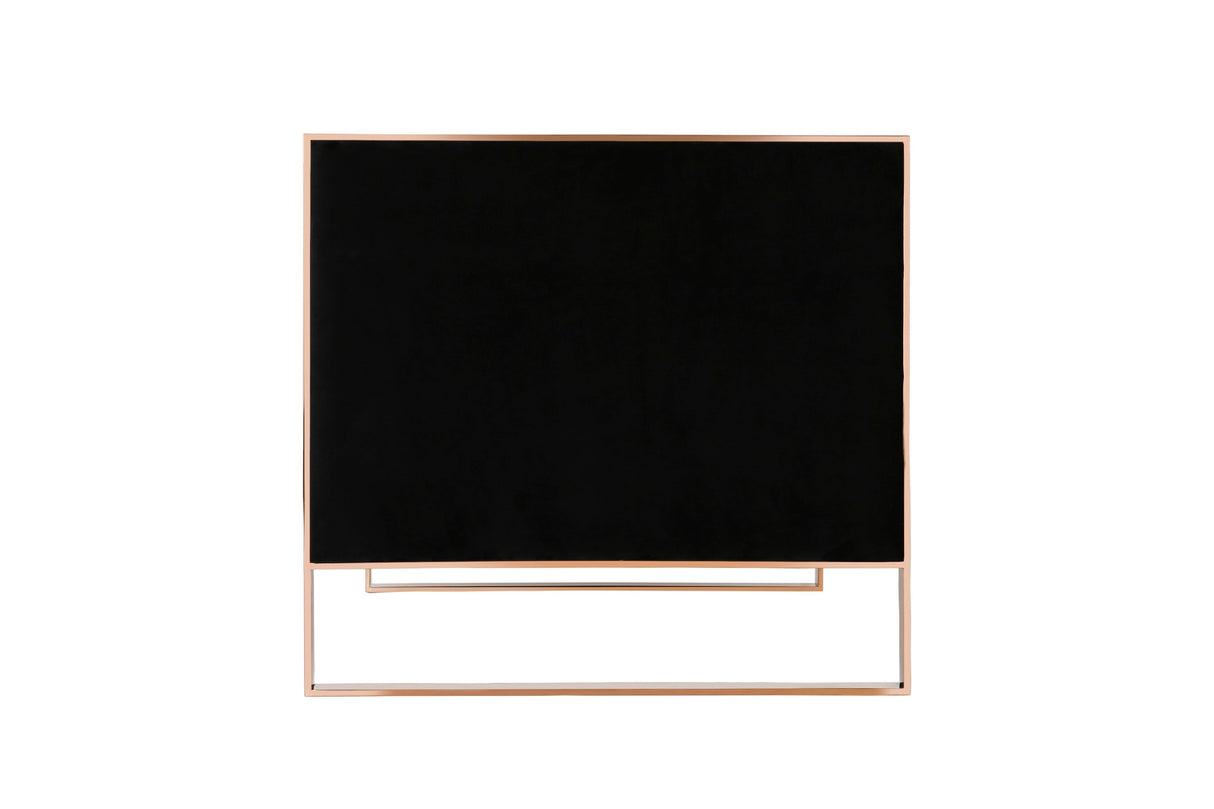 Trillium Loveseat in Black and Gold by Manhattan Comfort at Eve Furniture