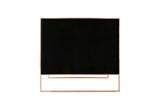 Trillium Loveseat in Black and Gold by Manhattan Comfort at Eve Furniture