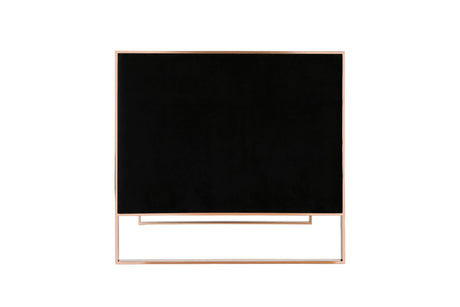 Trillium Loveseat in Black and Gold by Manhattan Comfort at Eve Furniture