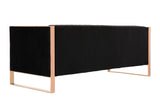 Trillium Sofa in Black and Gold by Manhattan Comfort at Eve Furniture