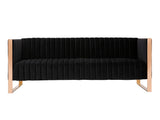 Trillium Sofa in Black and Gold by Manhattan Comfort at Eve Furniture
