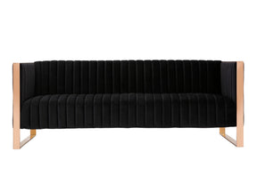 Trillium Sofa in Black and Gold by Manhattan Comfort at Eve Furniture