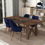 Trimont Rectangular 78" Solid Wood Dining Table by Ashcroft Furniture at Eve Furniture