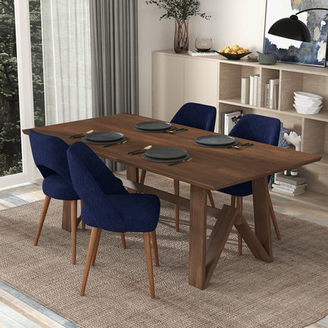 Trimont Rectangular 78" Solid Wood Dining Table by Ashcroft Furniture at Eve Furniture