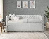Trina Dove Gray Twin Daybed with Trundle by Crown Mark at Eve Furniture