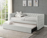 Trina Dove Gray Twin Daybed with Trundle by Crown Mark at Eve Furniture