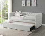 Trina Dove Gray Twin Daybed with Trundle by Crown Mark at Eve Furniture