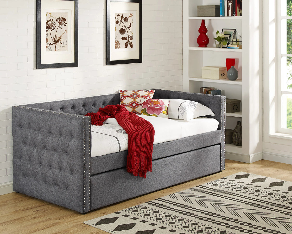 Trina Gray Twin Daybed by Crown Mark at Eve Furniture