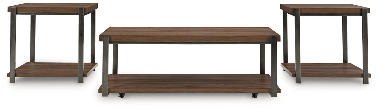 Trindwick Brown/Black Table (Set of 3) by Ashley at Eve Furniture