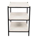 Trine Nightstand White Marble by Moe's Home at Eve Furniture