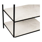 Trine Nightstand White Marble by Moe's Home at Eve Furniture